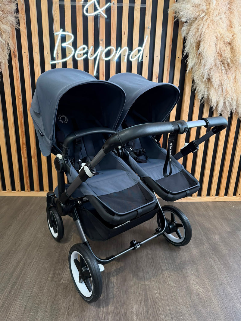PRE LOVED Bugaboo Donkey5 Twin Bundle - Stormy Blue