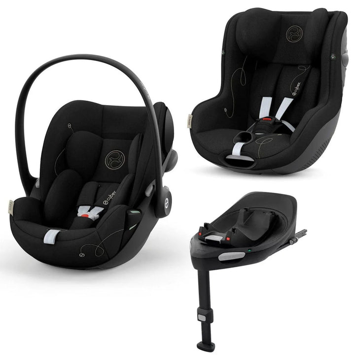 Cybex Cloud & Sirona G Car Seat Bundle - Moon Black