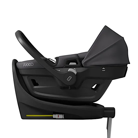 Axkid Zero Pro Infant Car Seat + Rotating Isofix Base - Arctic Mist Grey