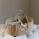 Ralphie Bear Scallop Edge Nappy Caddy Basket
