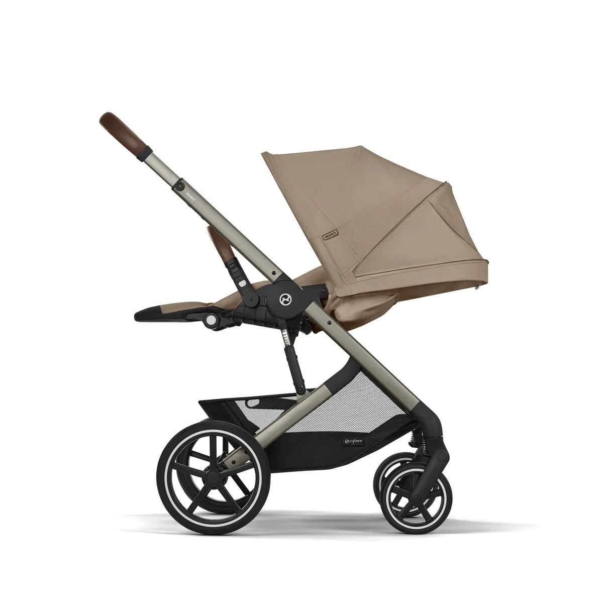 Cybex Balios S Lux Essential Bundle Inc Gold Footmuff - Almond Beige