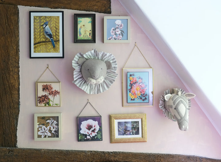 Fiona Walker Lion with Vintage Ruff Head Mini - Grey