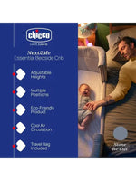 Chicco Next2Me Essential Bedside Crib - Stone