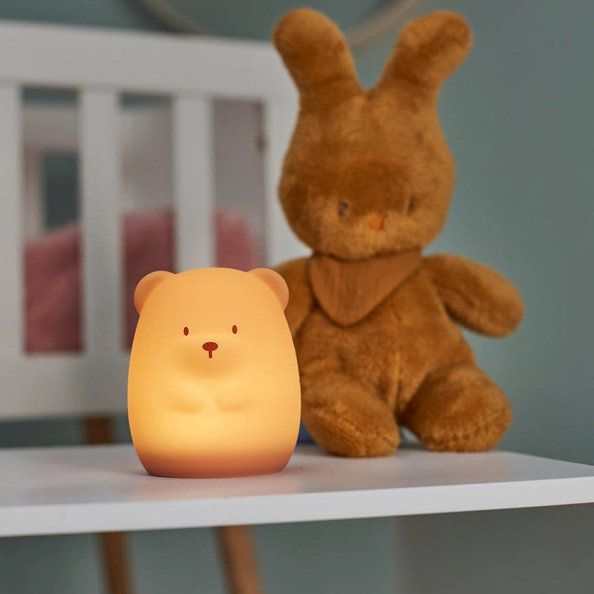 Nattou Silicone Nightlight - Bear Medium 12cm