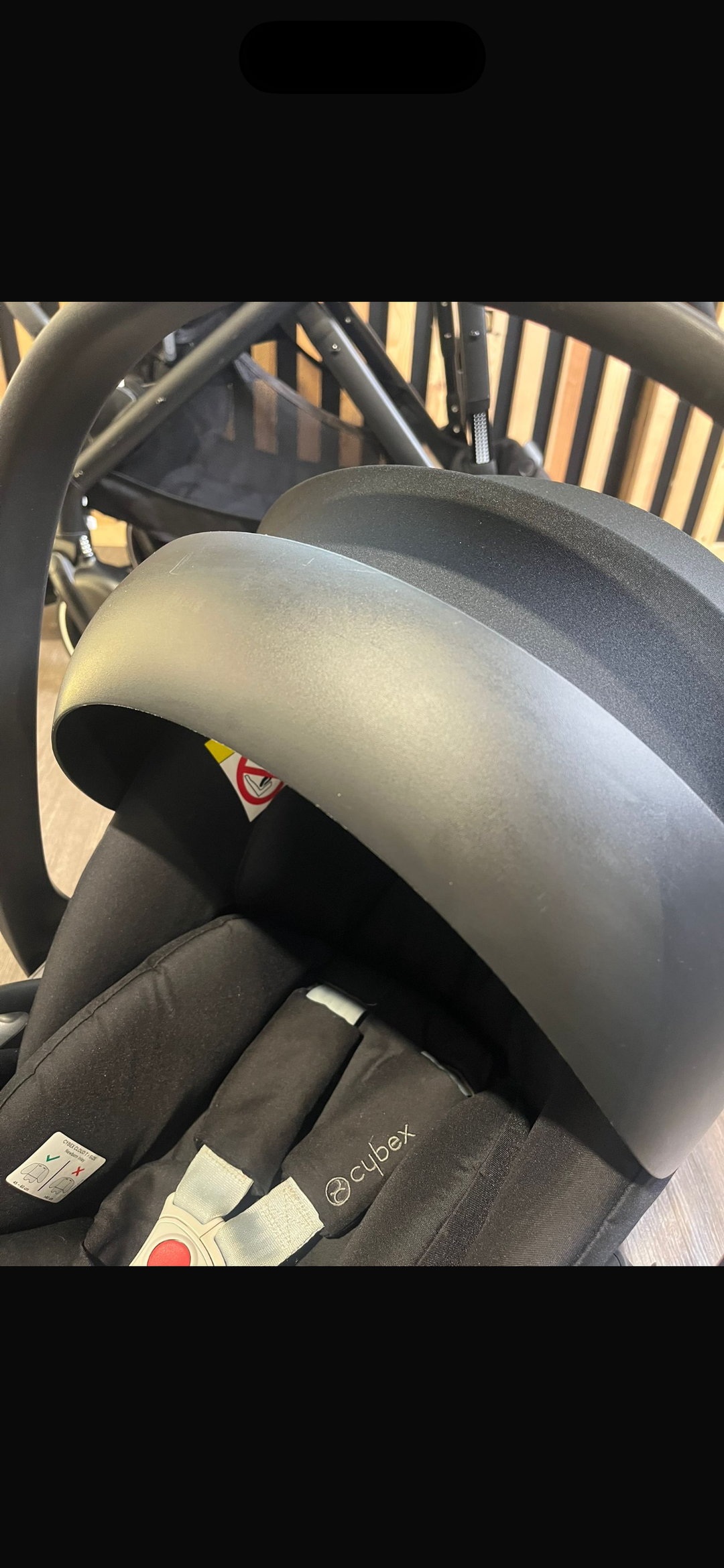 PRE LOVED Cybex Gazelle S Double Travel System Bundle - Moon Black