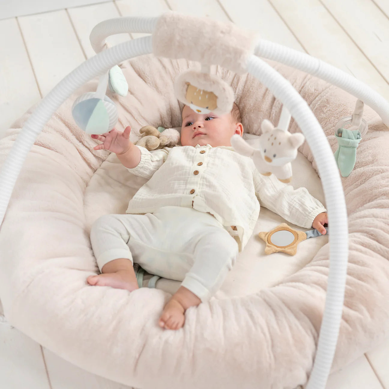 Nattou Stuffed Playmat - Flo, Ernest & Oli