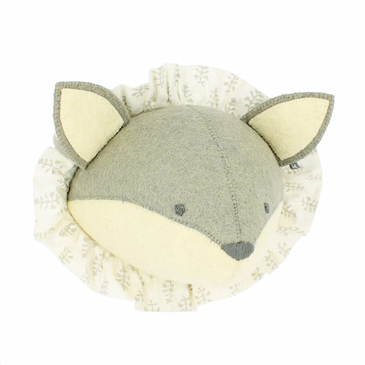 Fiona Walker Baby Fox with Vintage Ruff Head Mini - Grey