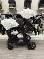 PRE LOVED Ickle Bubba Virgo Double Pushchair Bundle - Stone