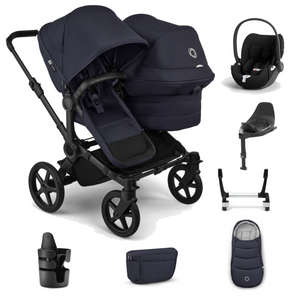 Bugaboo Donkey 6 Double Ultimate Cloud T Newborn Bundle - Deep Indigo