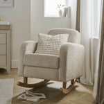 CuddleCo Etta Nursing Chair & Foot stool - Boucle Mushroom