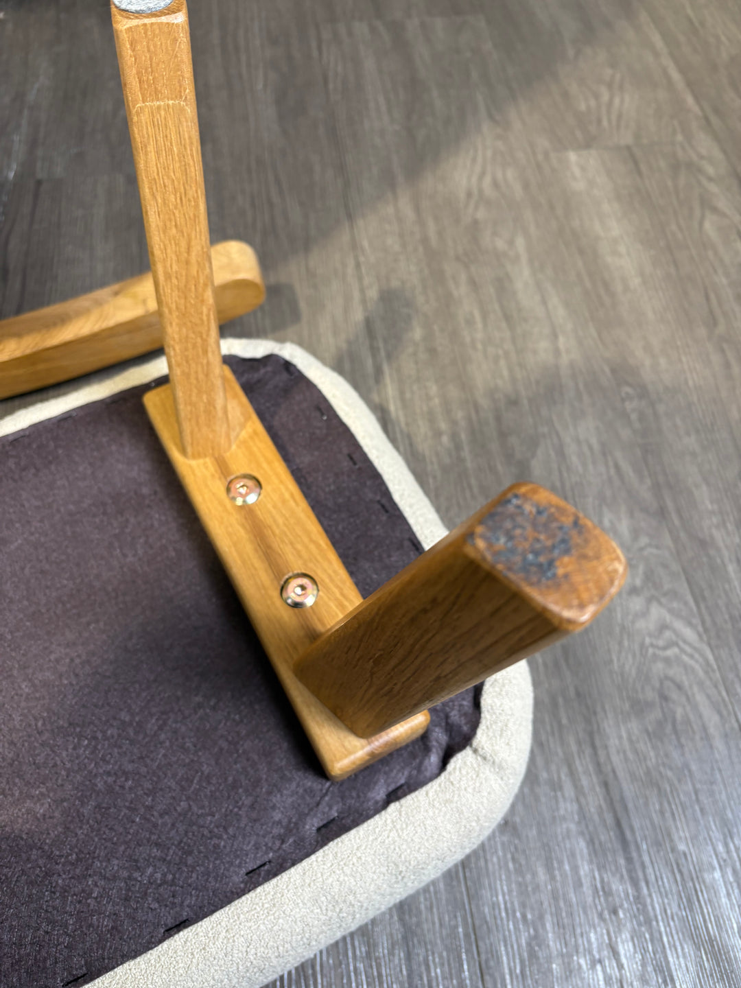 EX DISPLAY Claire de Lune Bouclé Rocking Chair & Footstool