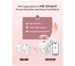 Momcozy M5 Smart Wearable Double Electric Breast Pump - Grey
