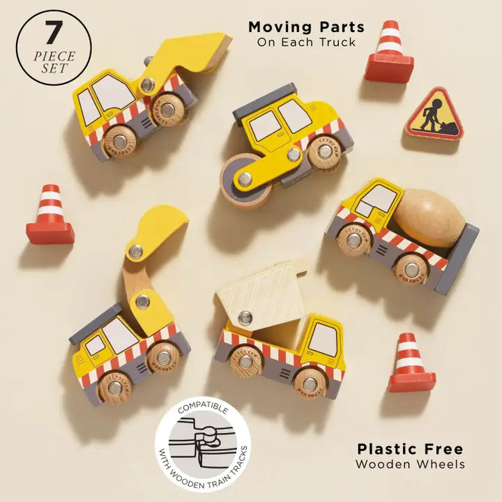 Le Toy Van Construction Toy Cars, Trucks & Diggers Gift Set