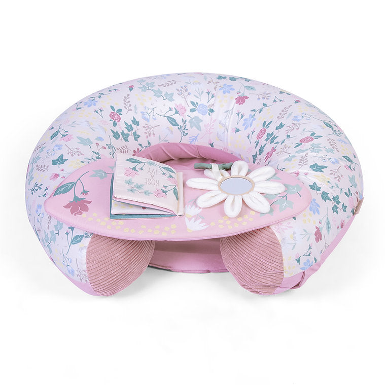 Redkite Play Gym, Spiraloo, Tummy Time Roll & Sit Me Up Ring Play Set - Rose & Ivy