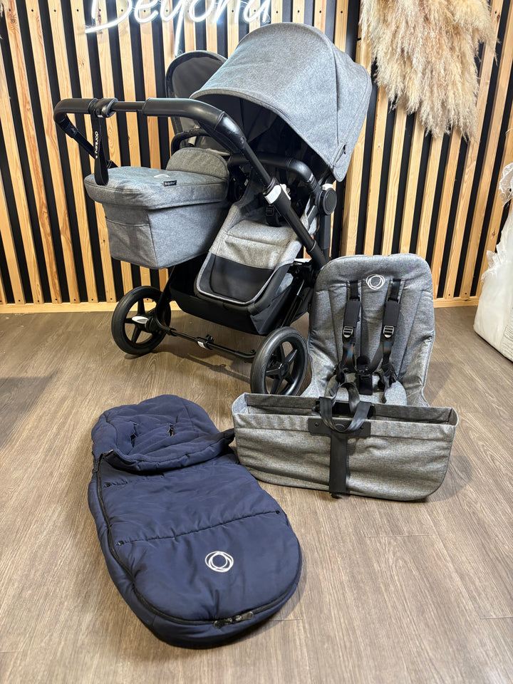 PRE LOVED Bugaboo Donkey5 Duo - Grey Melange
