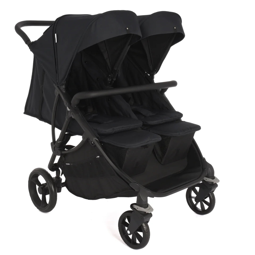 Roma Gemini Double Pushchair - Jet Black