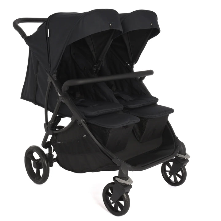 Roma Gemini Double Pushchair - Jet Black