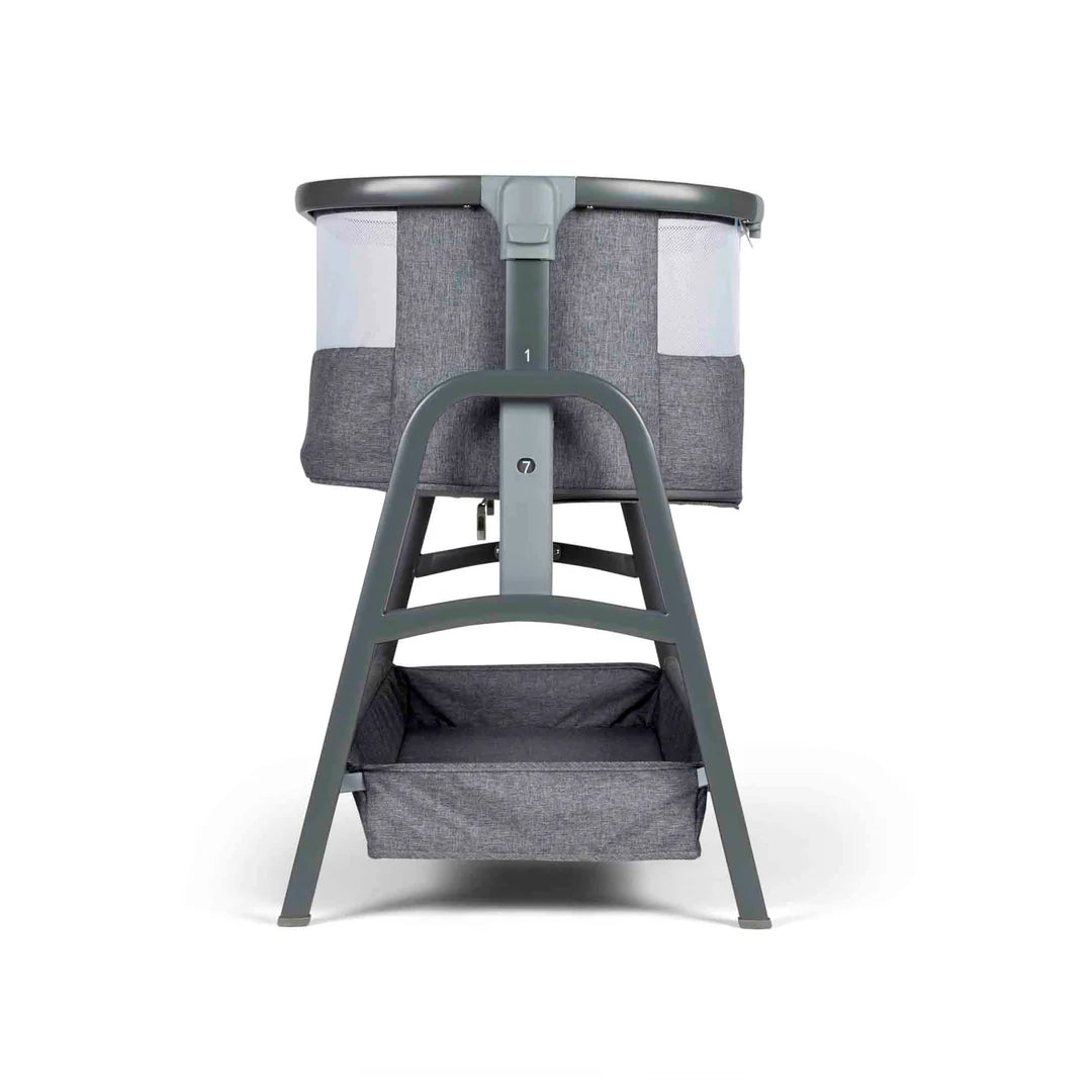 Ickle Bubba Stomp Luxe All-in-One i-Size Travel System with 360 Isofix Base (Nimbus) + Bubba&Me Bedside Crib – 14-Piece Bundle