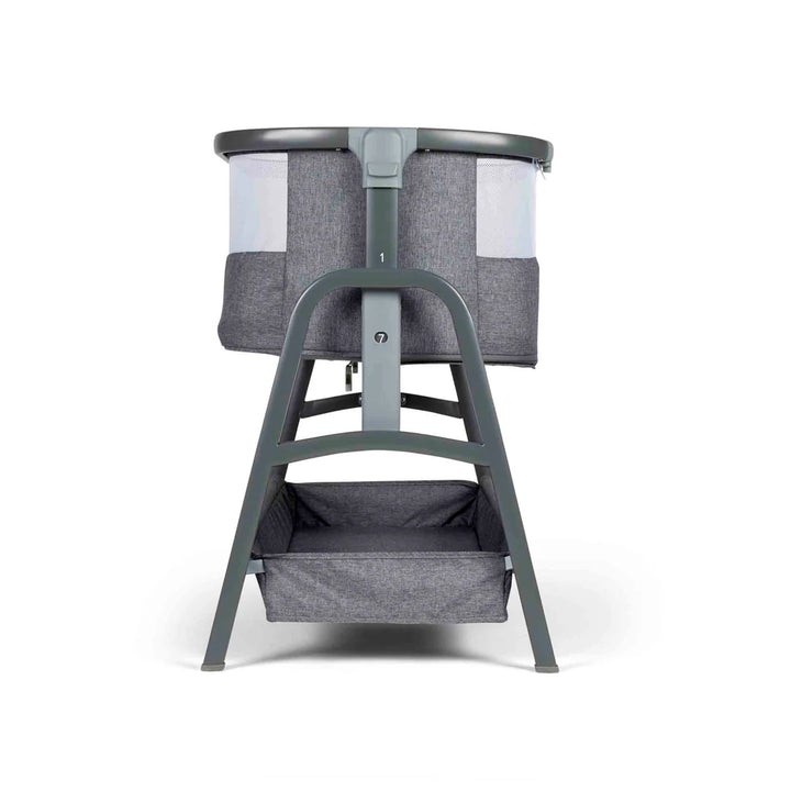 Ickle Bubba Stomp Luxe All-in-One i-Size Travel System with 360 Isofix Base (Nimbus) + Bubba&Me Bedside Crib – 14-Piece Bundle