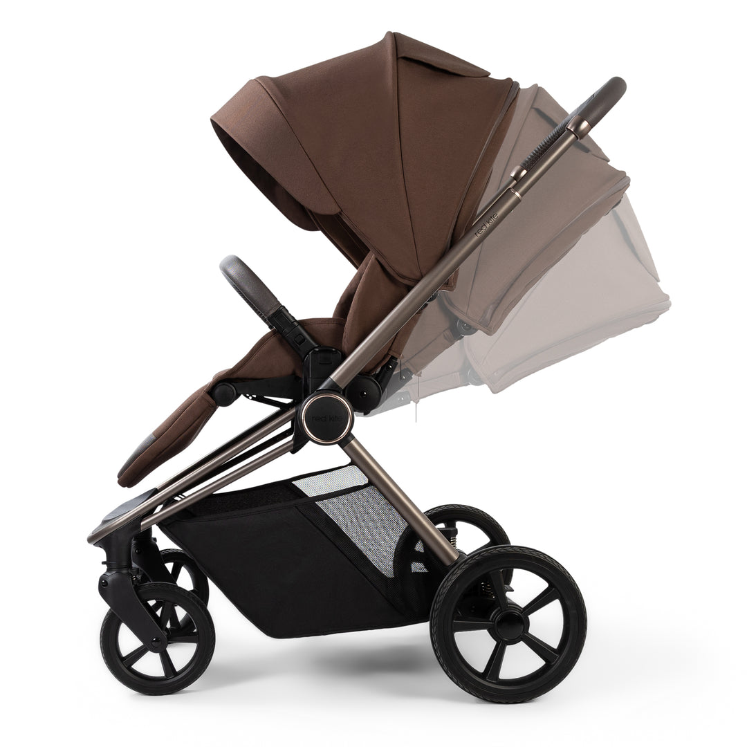 Redkite Push Me Cruise Complete Essentials Baby Bundle Inc Spin Base - Chestnut