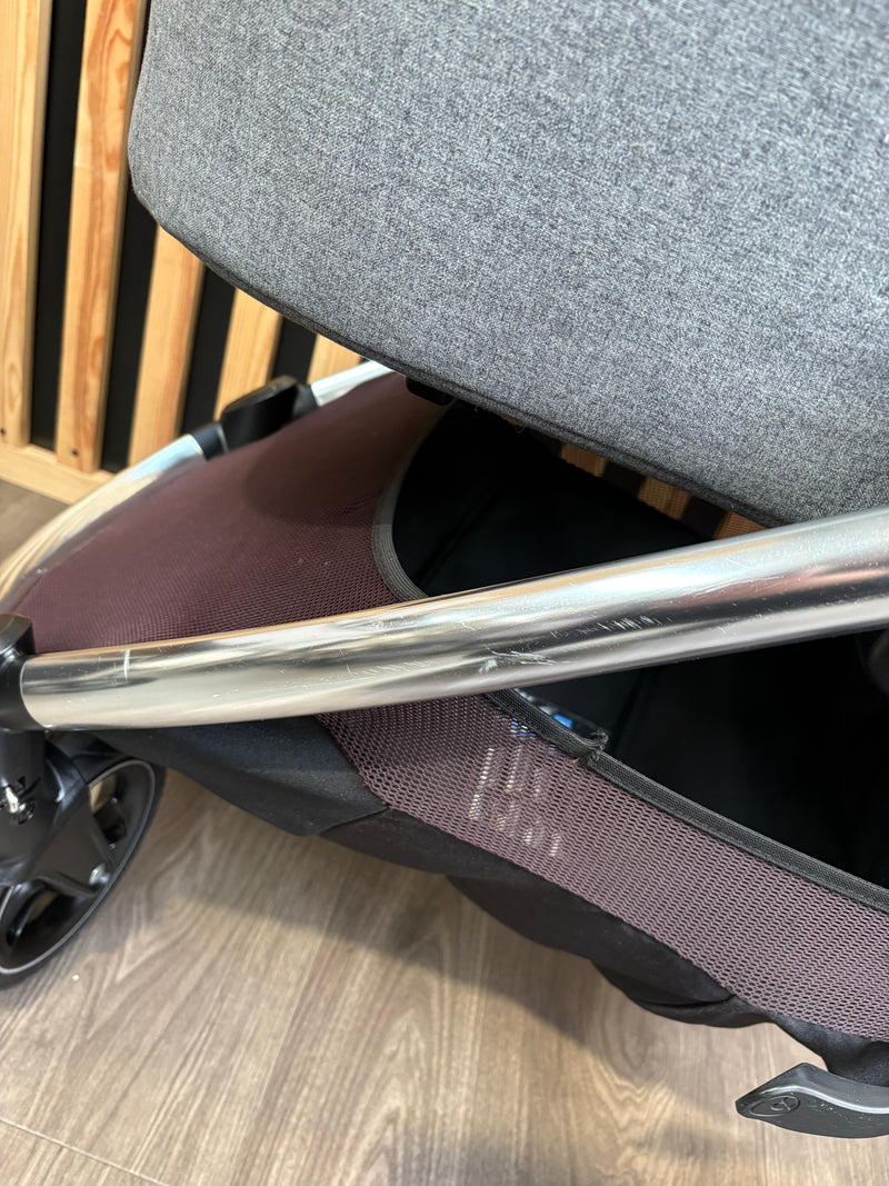 PRE LOVED Mamas & Papas Ocarro Pram, Pushchair + Accessories - Grey Tweed