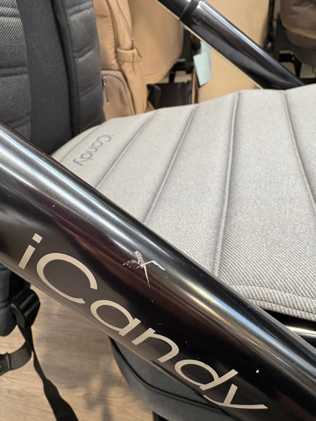 PRE LOVED iCandy Peach 7 Pram + Pushchair - Phantom/Truffle