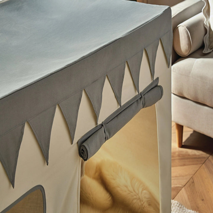 CuddleCo Play House with Bunting - Sea Salt