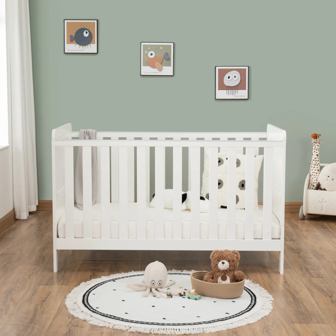 Babymore Caro Urban Cot Bed – White