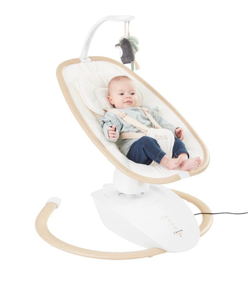 Babymoov Swoon Hoop Multi motion Baby Swing with Audio - Natural/Ecru
