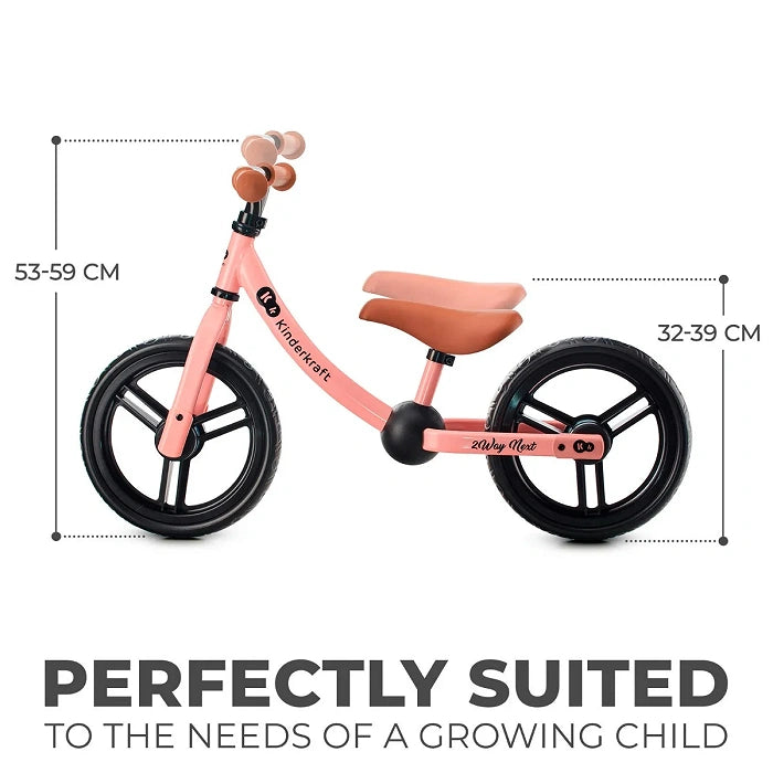Kinderkraft 2WAY NEXT Balance Bike – Pink