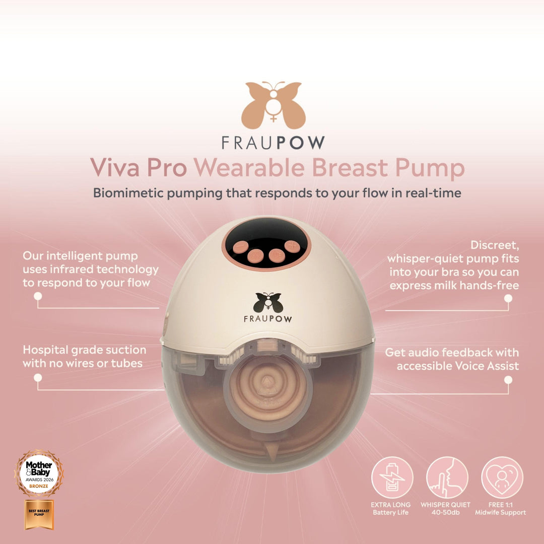 Fraupow Viva Pro Wearable Hands-Free Breast Pump - Pink