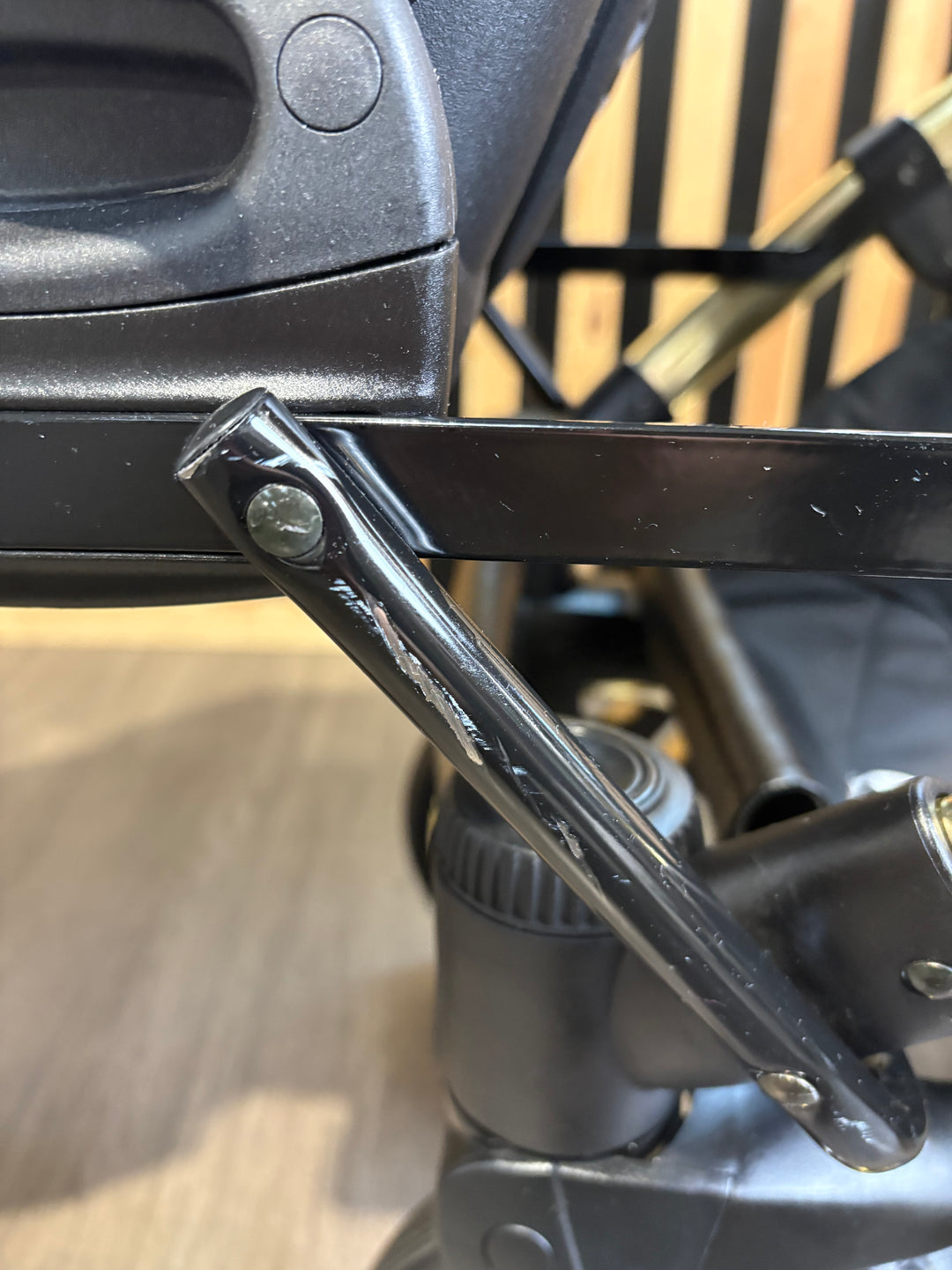 PRE LOVED Junama Fluo Tandem Pushchair - White Gold