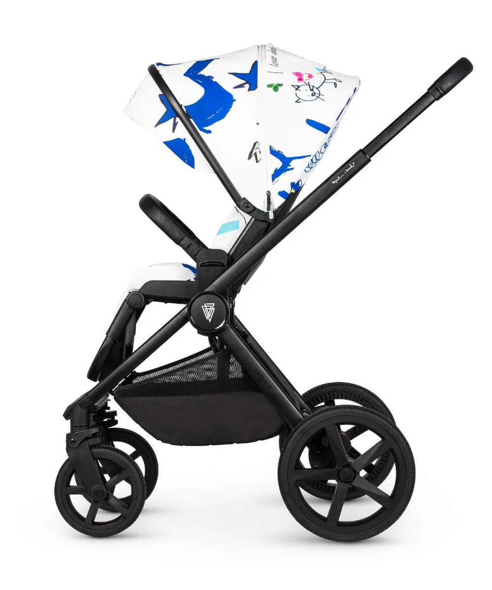 Venicci Upline2 4in1 Travel System Inc 360 Base - Special Edition Draft White