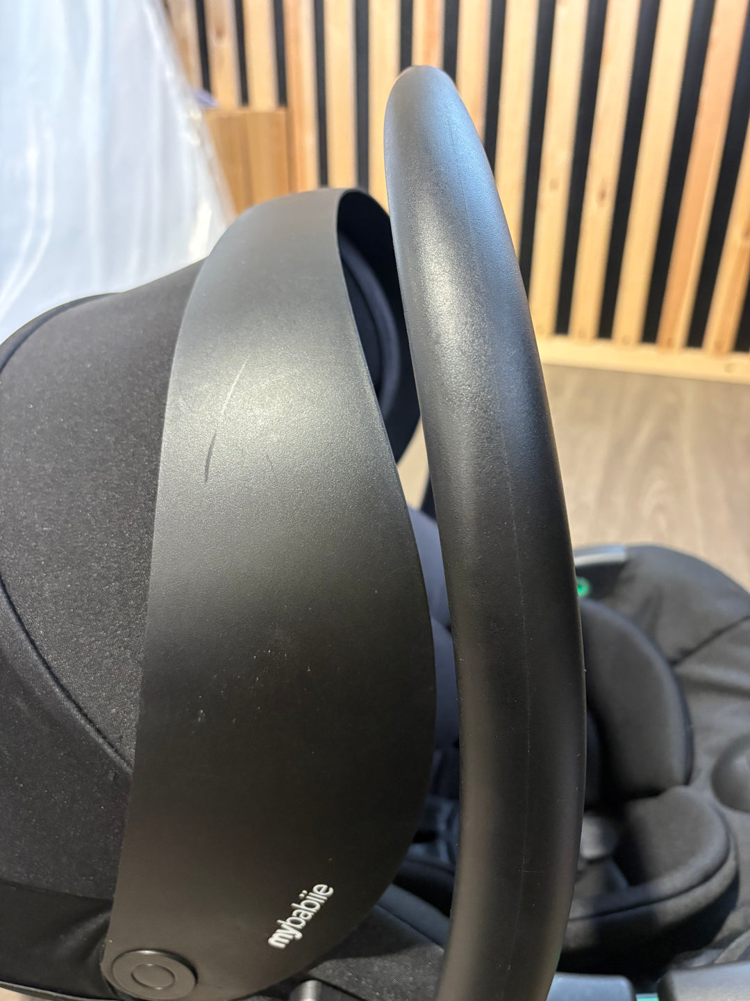 PRE LOVED My Babiie MB33 Twin Pushchair with Infant Carrier - Black Leopard