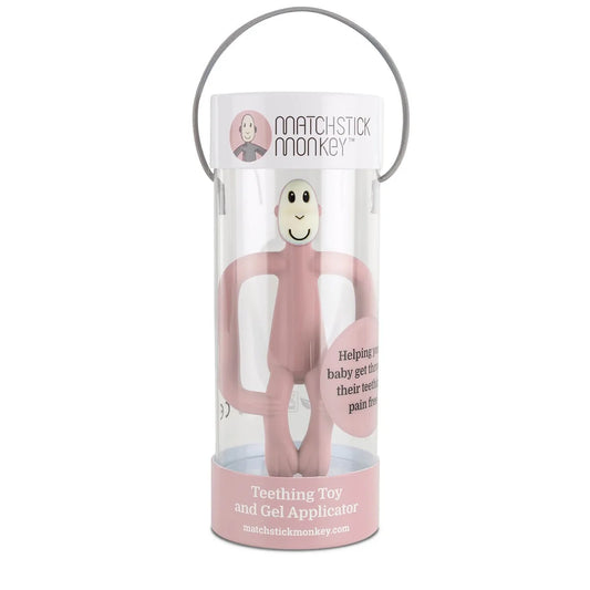 Matchstick Monkey Original Teething Toy  - Dusty Pink