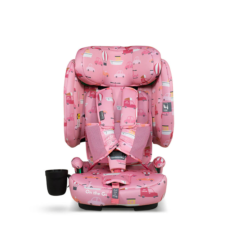 Cosatto On The Go i-Size Travel Car Seat - Itchy Feet Rosy