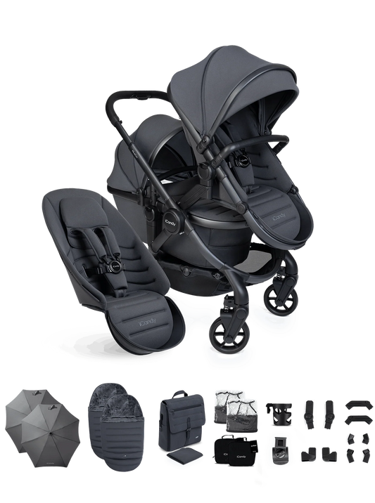 iCandy Peach 8 Double Complete Bundle - Grey