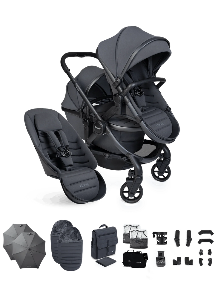 iCandy Peach 8 Double Complete Bundle - Grey