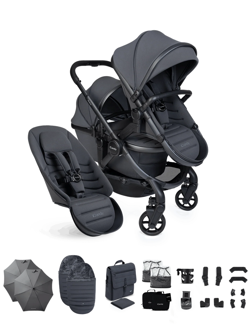 iCandy Peach 8 Double Complete Bundle - Grey