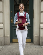 Bizzi Growin Velvet Baby Carrier - Velvet Cherry