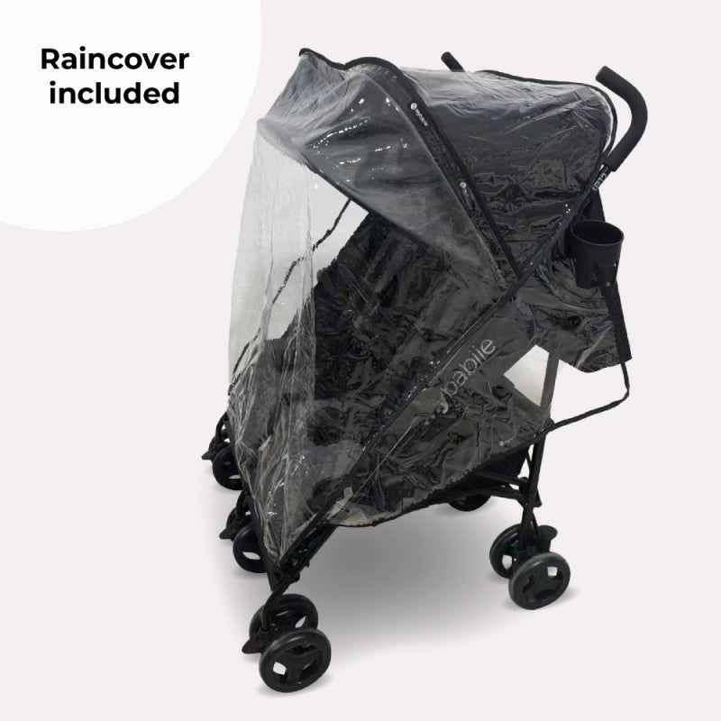 My Babiie MB12 Lightweight Twin Stroller - Black