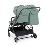 Ickle Bubba Aries Double Prime Autofold Stroller Bundle - Sage Green