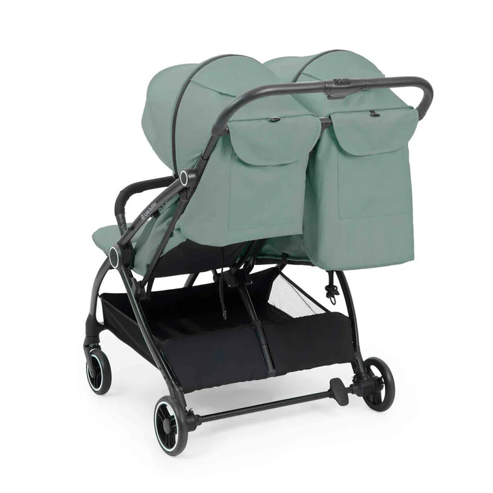 Ickle Bubba Aries Double Prime Autofold Stroller Bundle - Sage Green