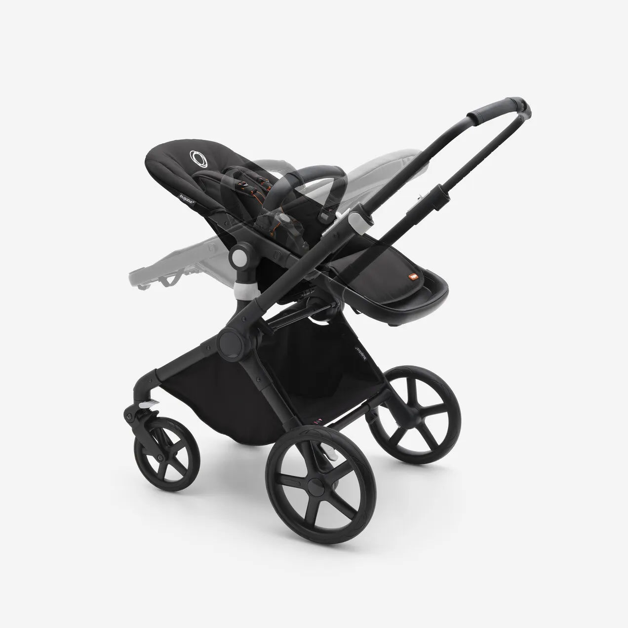 Bugaboo Fox Cub Complete Pushchair + Carrycot - Midnight Black