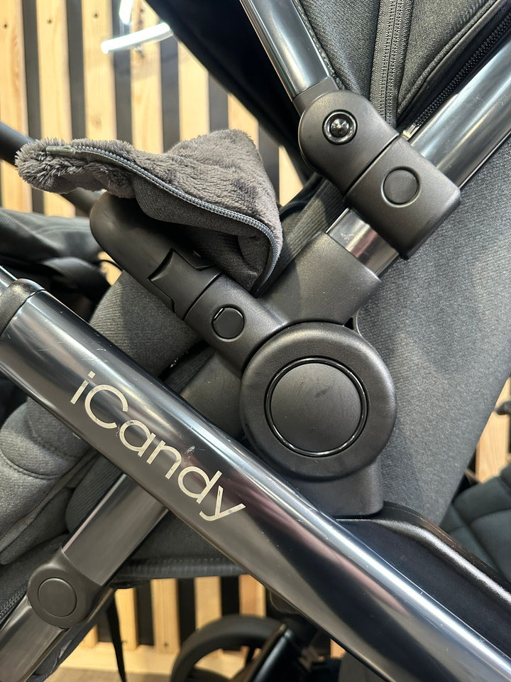 PRE LOVED iCandy Peach 7 Twin Bundle - Dark Grey