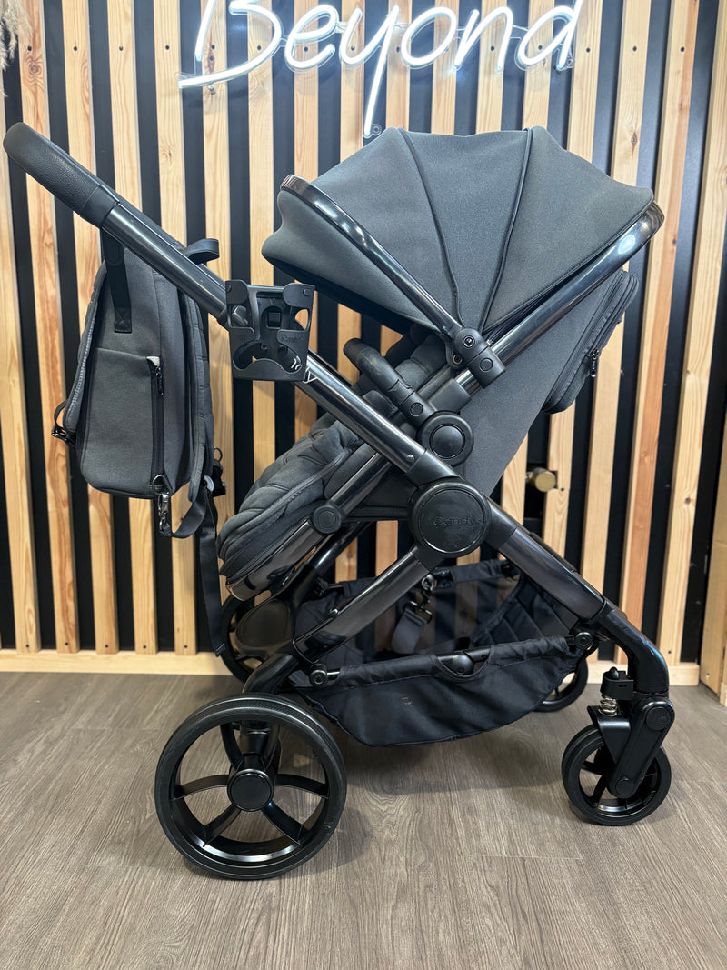 PRE LOVED iCandy Peach 7 Pram, Pushchair + Accessories - Phantom/Truffle
