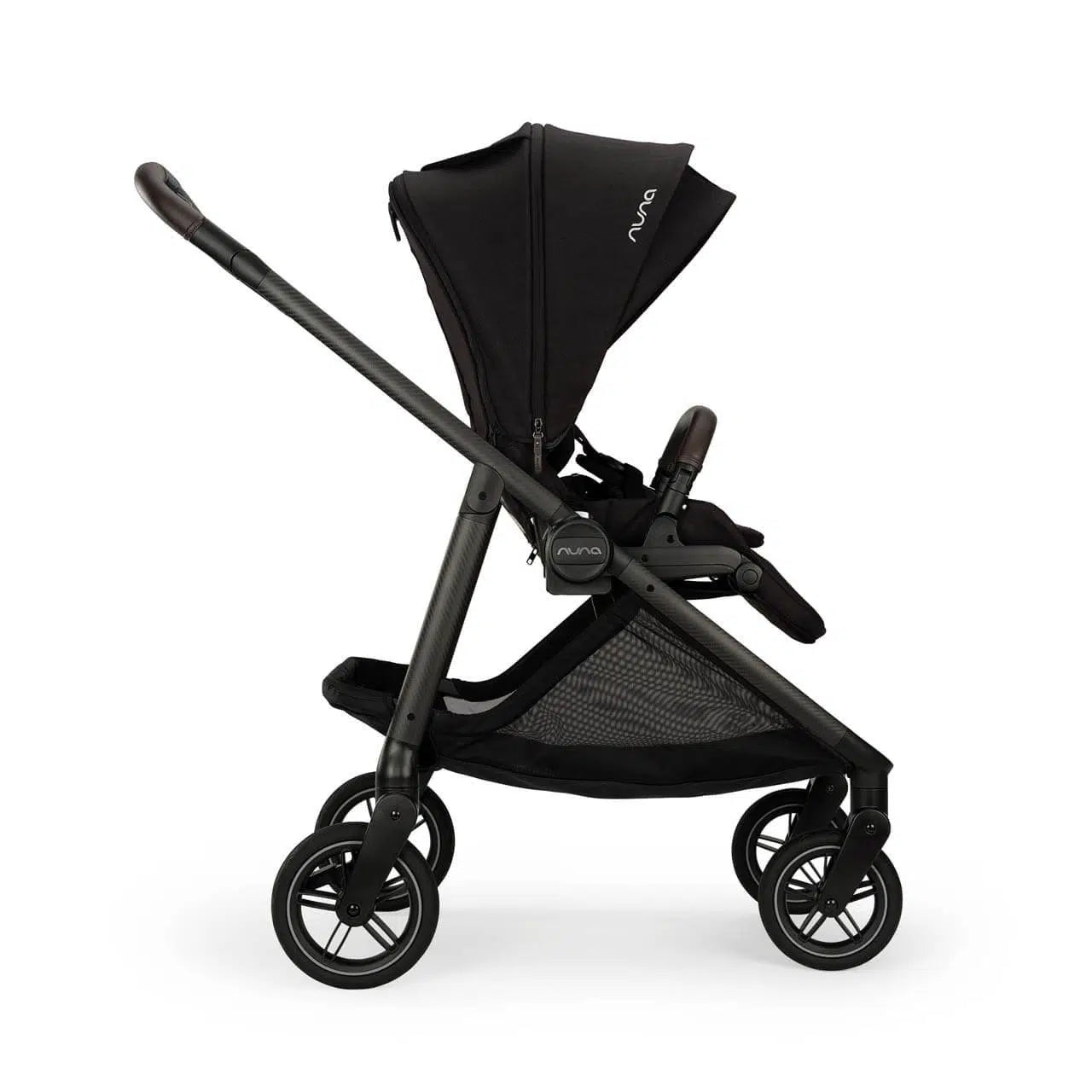 Nuna SWIV, ARRA Flex + BASE Curv Travel System Bundle - Caviar