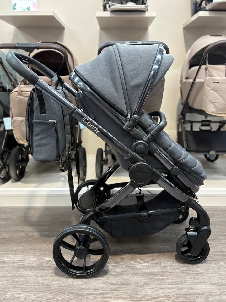 PRE LOVED iCandy Peach 7 Pram + Pushchair - Phantom/Truffle