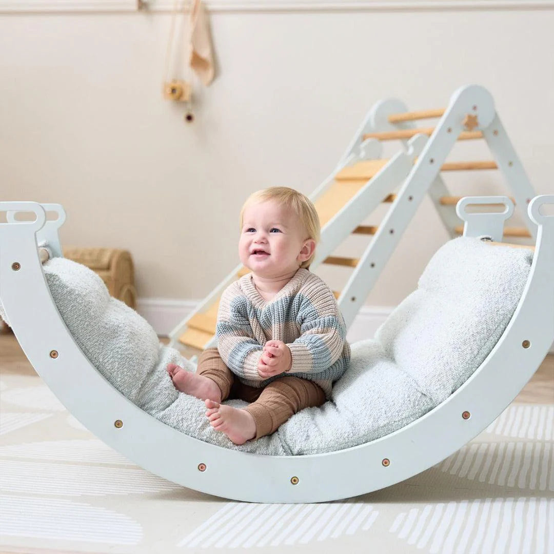 Tutti Bambini Scala Montessori Pikler Rocking Frame Cushion - Sea Mist