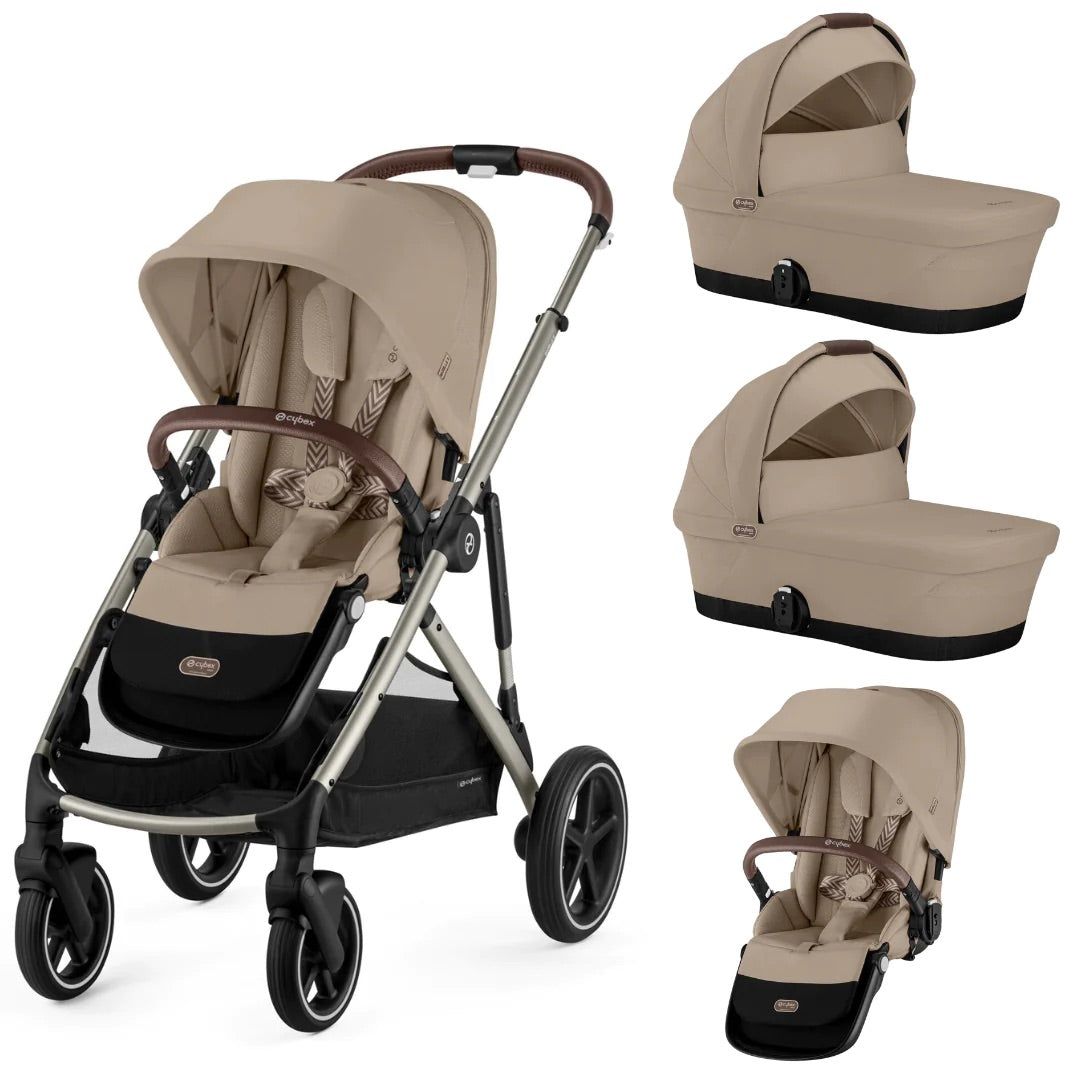 Cybex Gazelle S Twin Pushchair- Almond Beige – Bambinosandbeyond